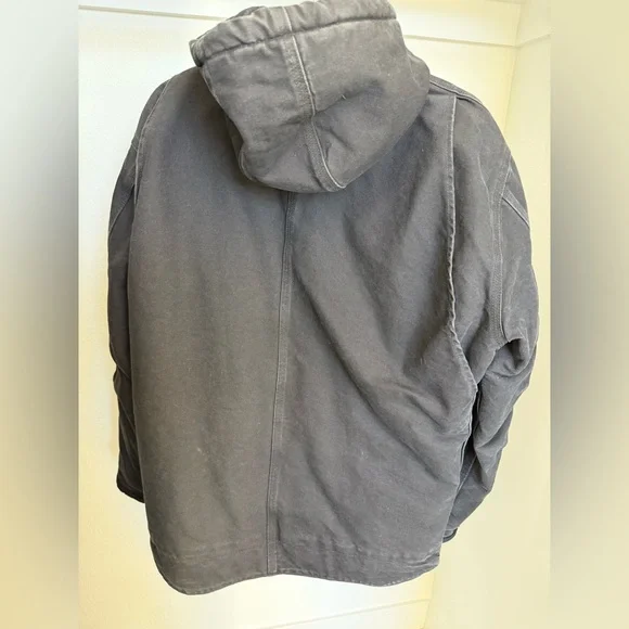 Carhartt Men's Black Hooded Field Jacket - Picture 4 of 8